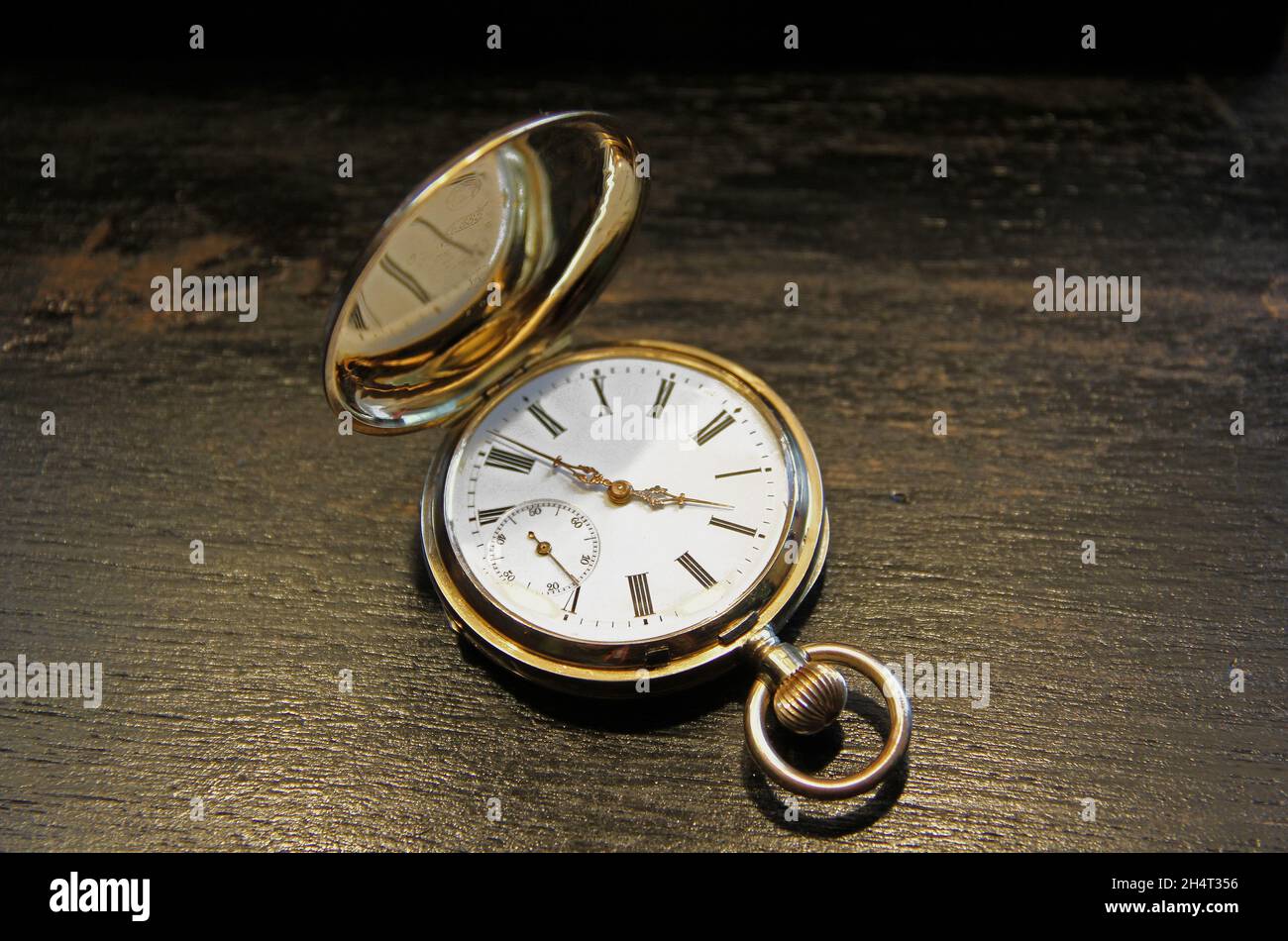 Historical Golden Pocket Watch Stock Photo Alamy