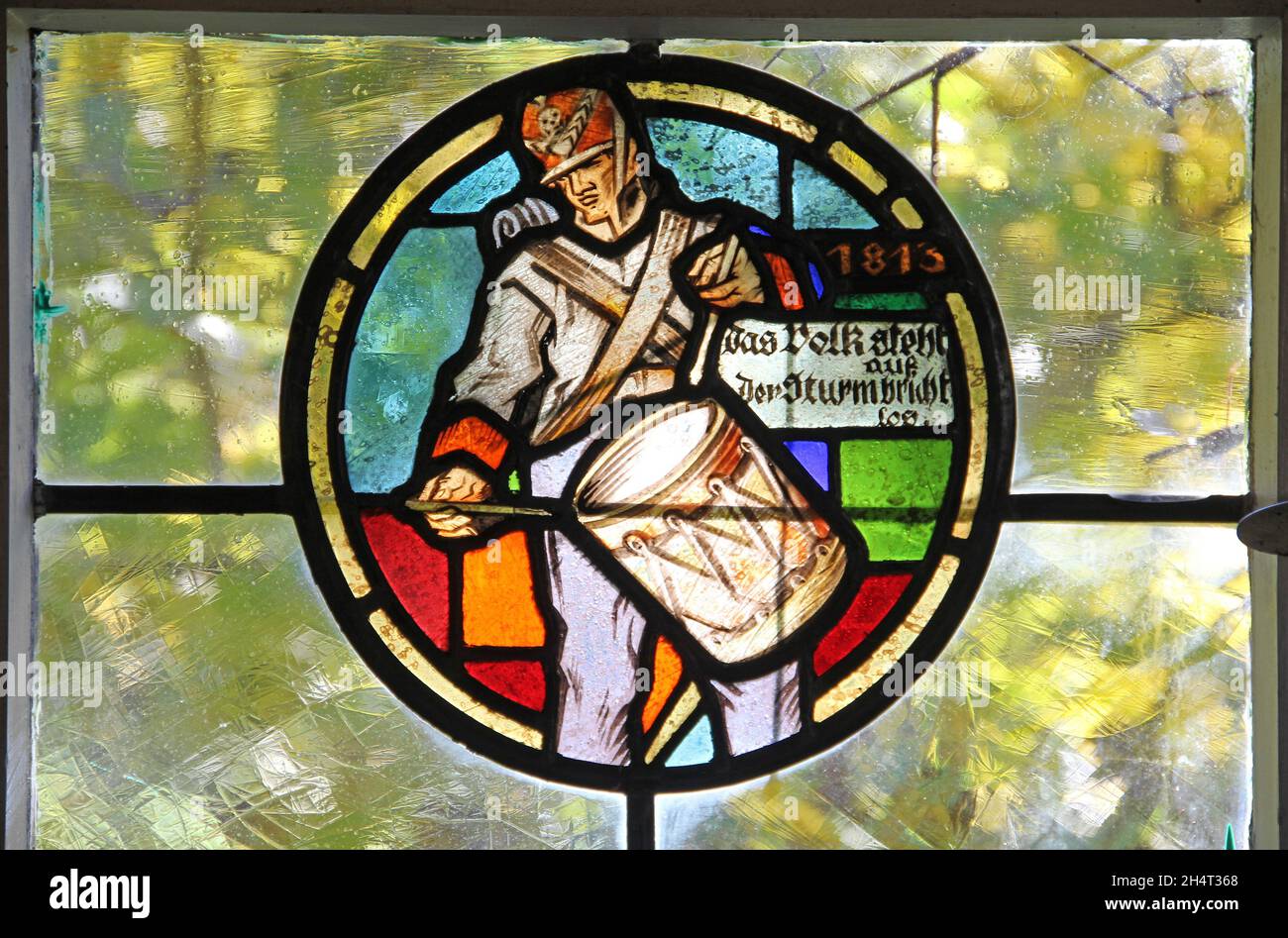 Historic Stained Glass Window Stock Photo Alamy