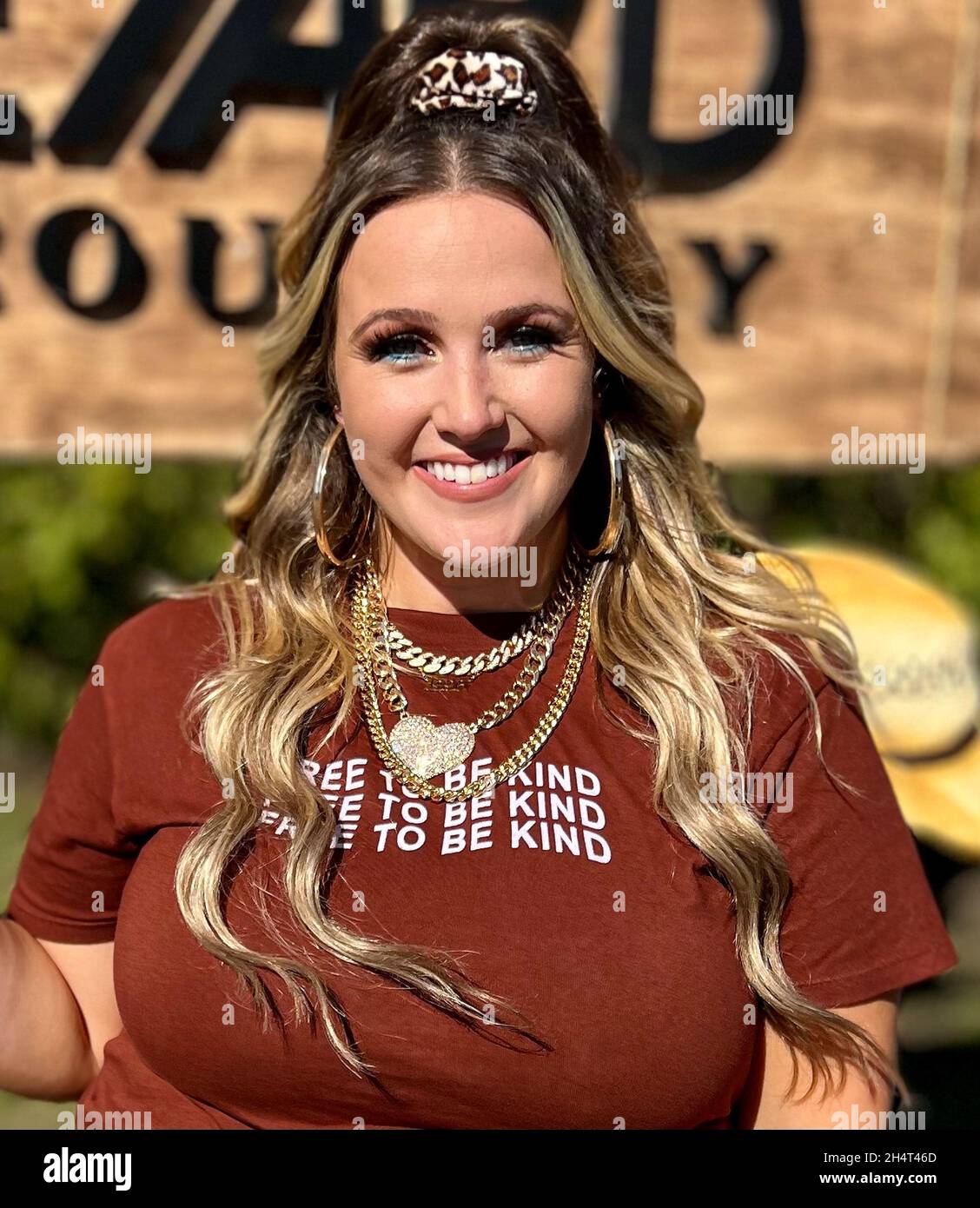 Priscilla Block poses for a photo during the 'CMT Live in the Vineyard