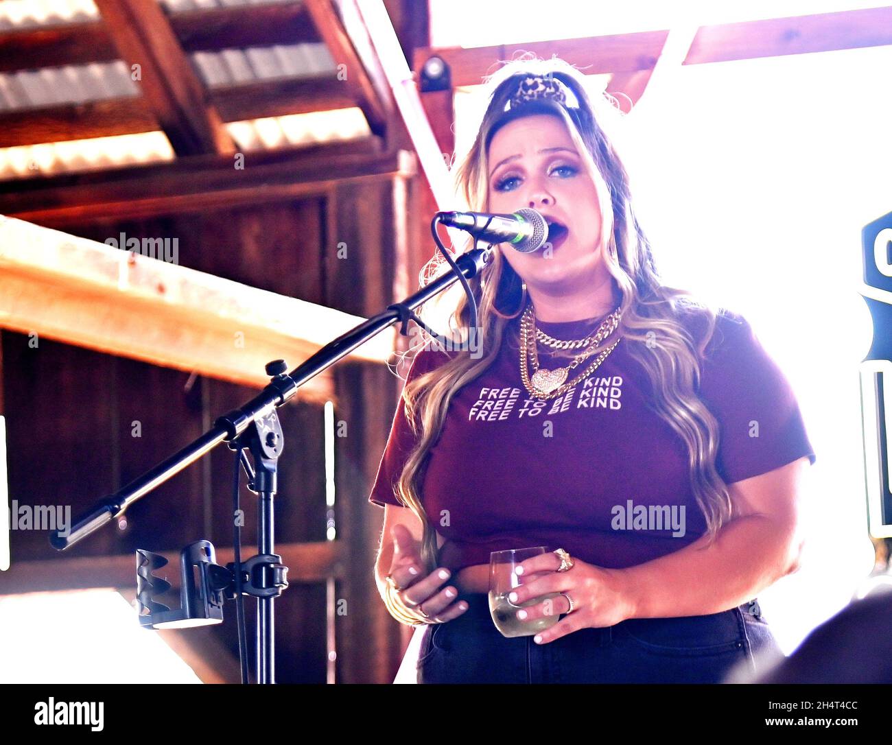 Priscilla Block performs during the 'CMT Live in the Vineyard Goes