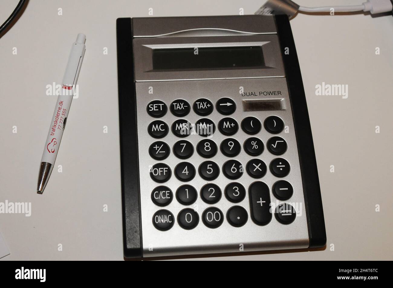 Kastrup/Copenhagen/Denmark./04 November 2021/Duel ppwer calculator in danis  capital Copenhagen Denamk (Photo..Francis Joseph Dean/Dean Pictures Stock  Photo - Alamy