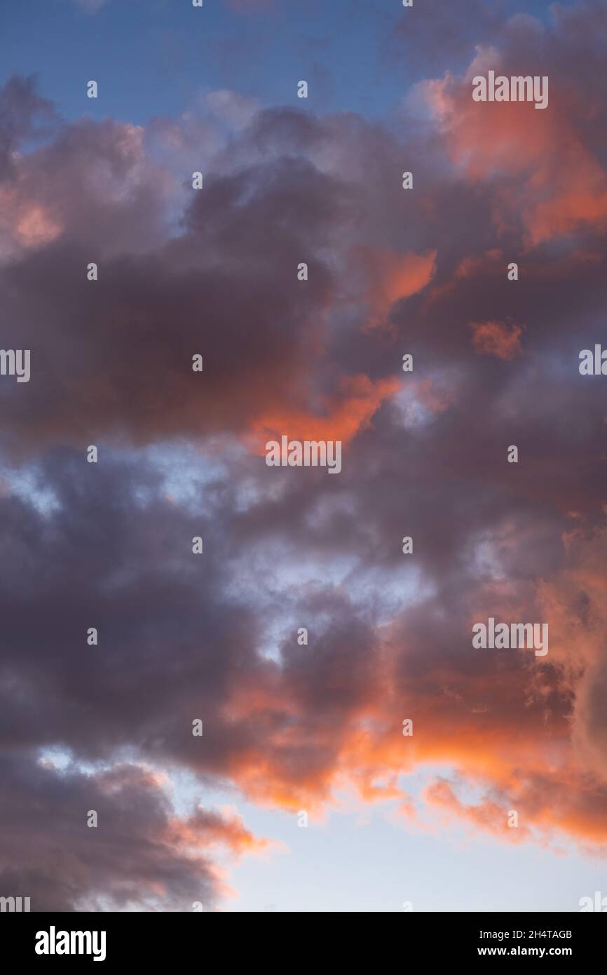 Fiery sky clouds view hi-res stock photography and images - Alamy