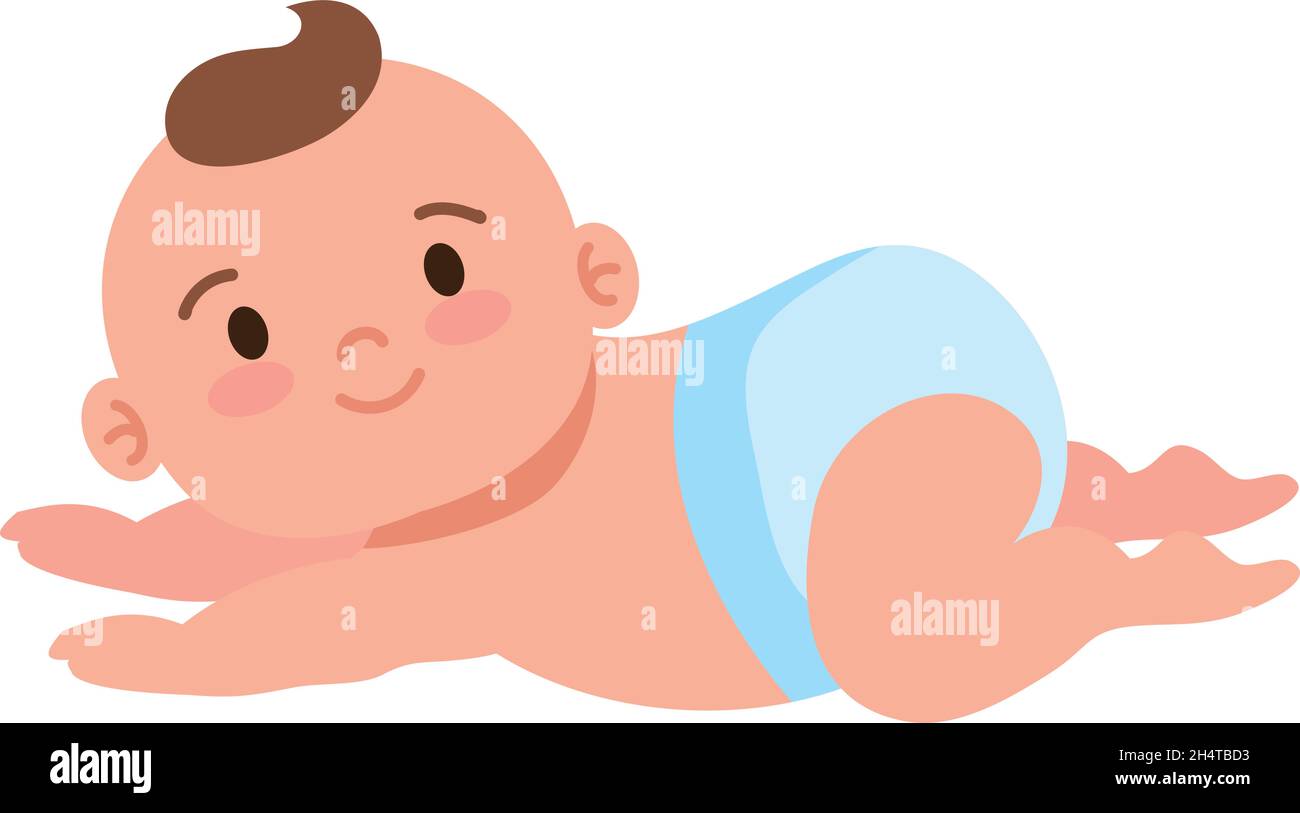 cute little baby boy Stock Vector Image & Art - Alamy