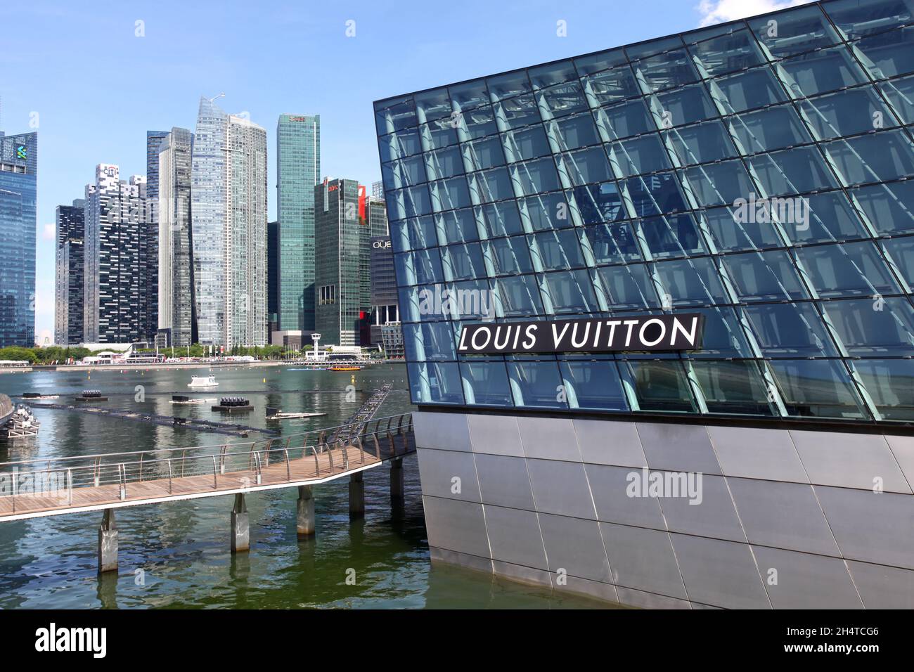 Louis Vuitton Building Marina Bay Singapore High-Res Stock Photo