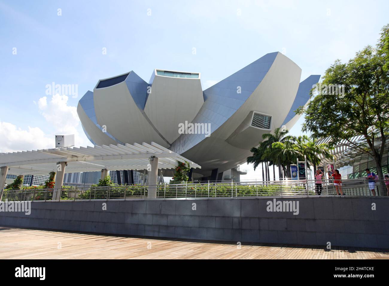 The ArtScience Museum at Marina Bay Sands in Singapore. Stock Photo
