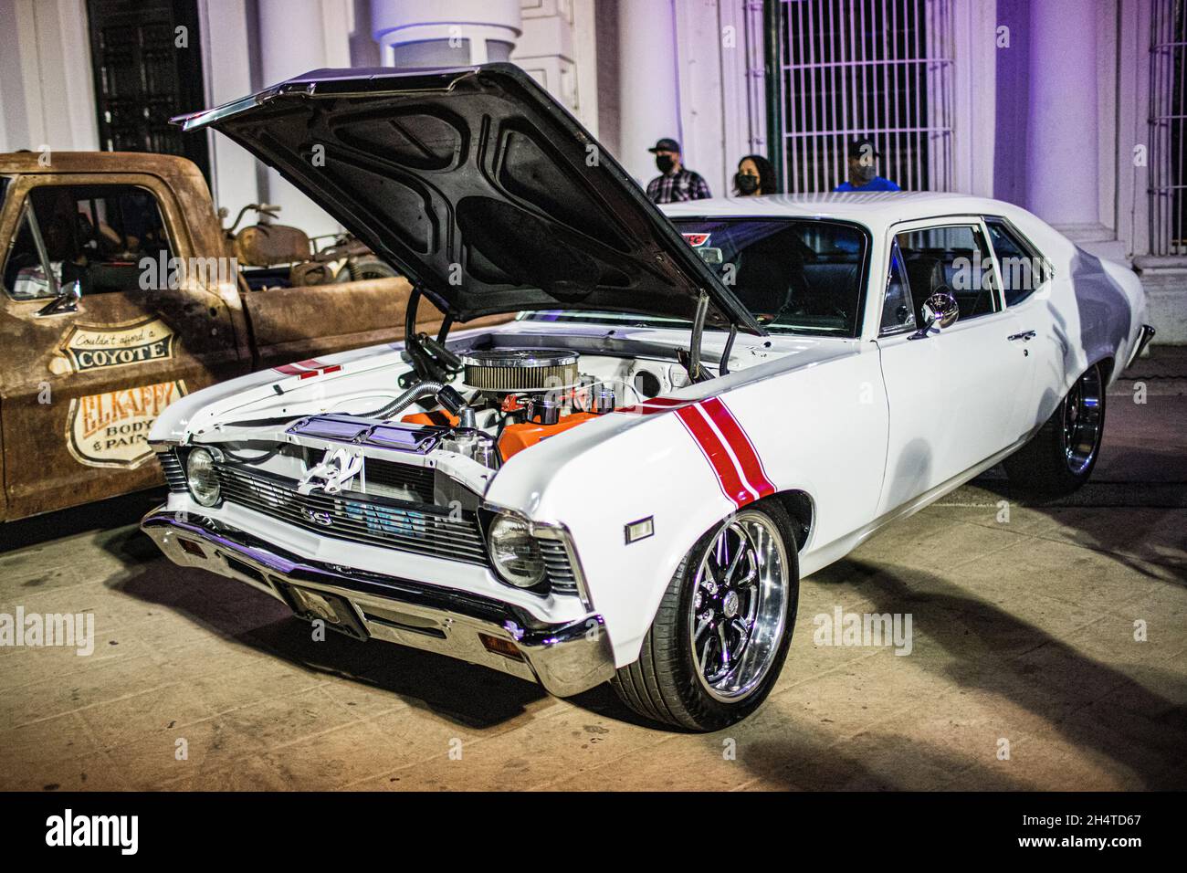 Classic cars on Via Activa to 2021 in Hermosillo, Sonora Mexico