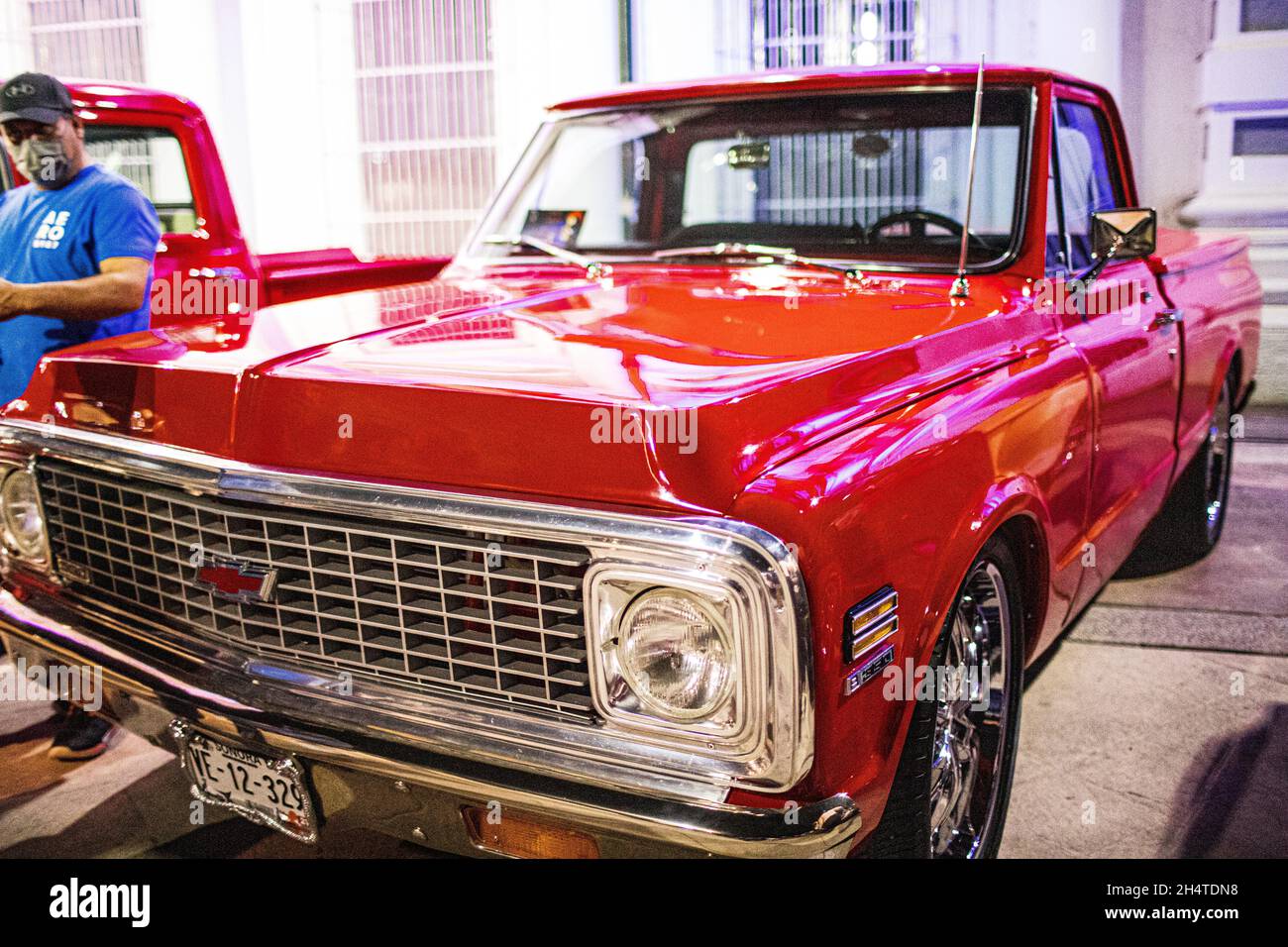 Classic cars on Via Activa to 2021 in Hermosillo, Sonora Mexico