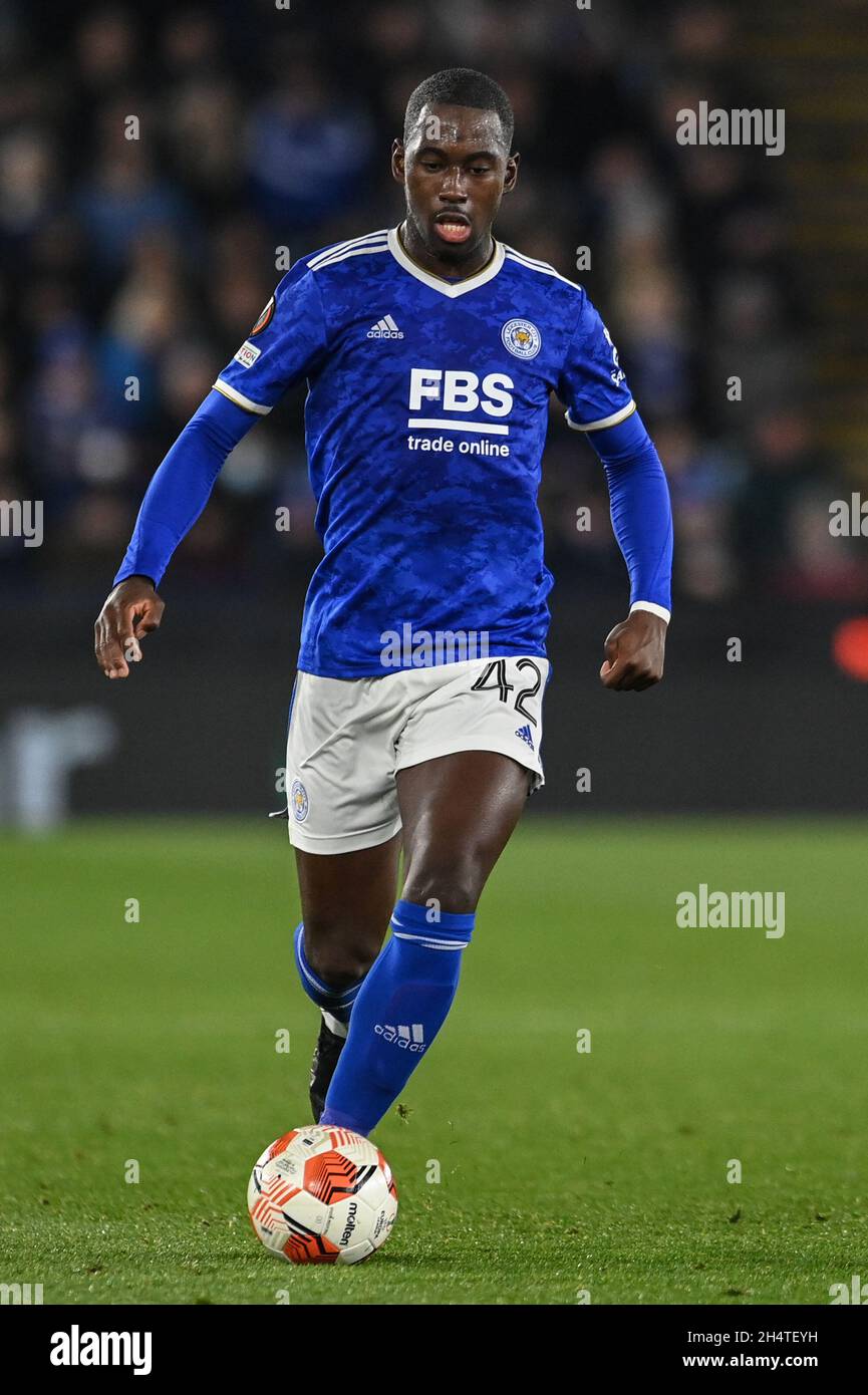 Boubakary Soumare #42 of Leicester City during the game Stock Photo