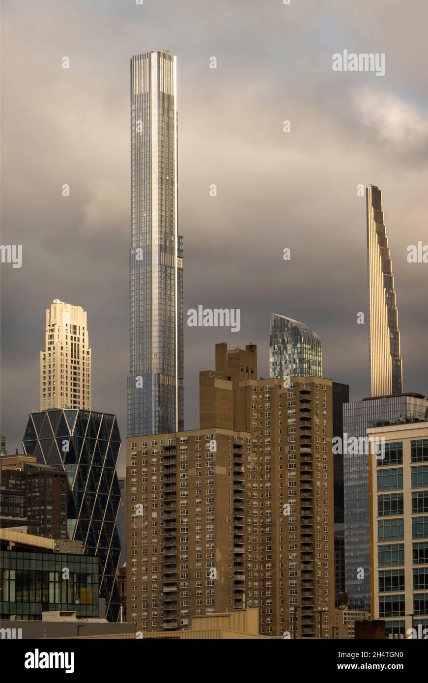 pencil buildings on the westside of Manhattan NYC Stock Photo Alamy