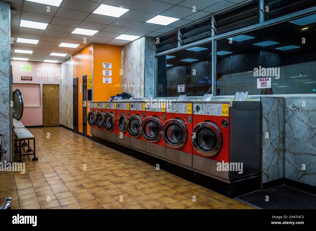 Retro launderette hires stock photography and images Alamy
