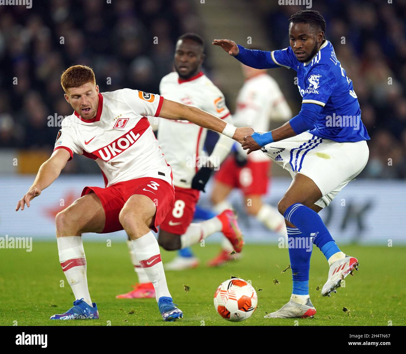 Maximiliano Caufriez of Spartak Moscow in action during the UEFA