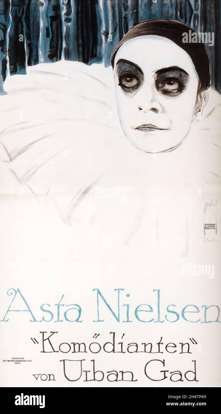 Vintage movie poster poster zu Urban Gads Komödianten (1913
