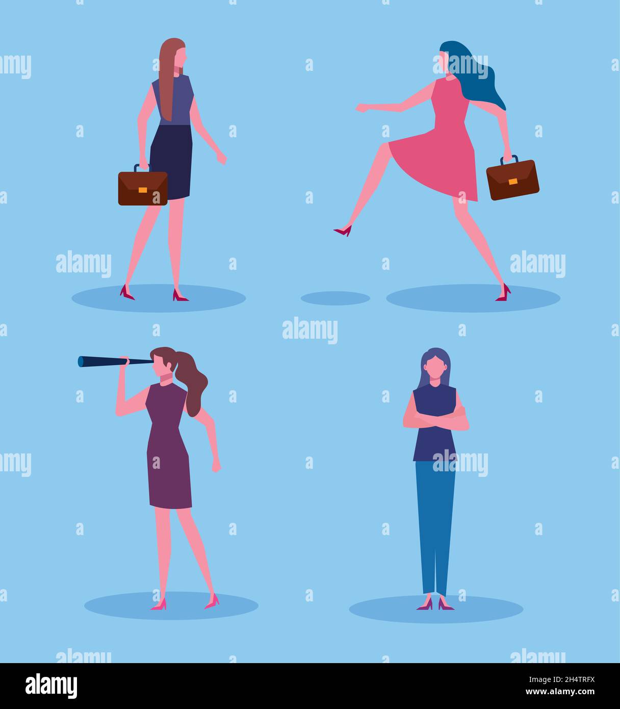 elegant business women Stock Vector Image & Art - Alamy