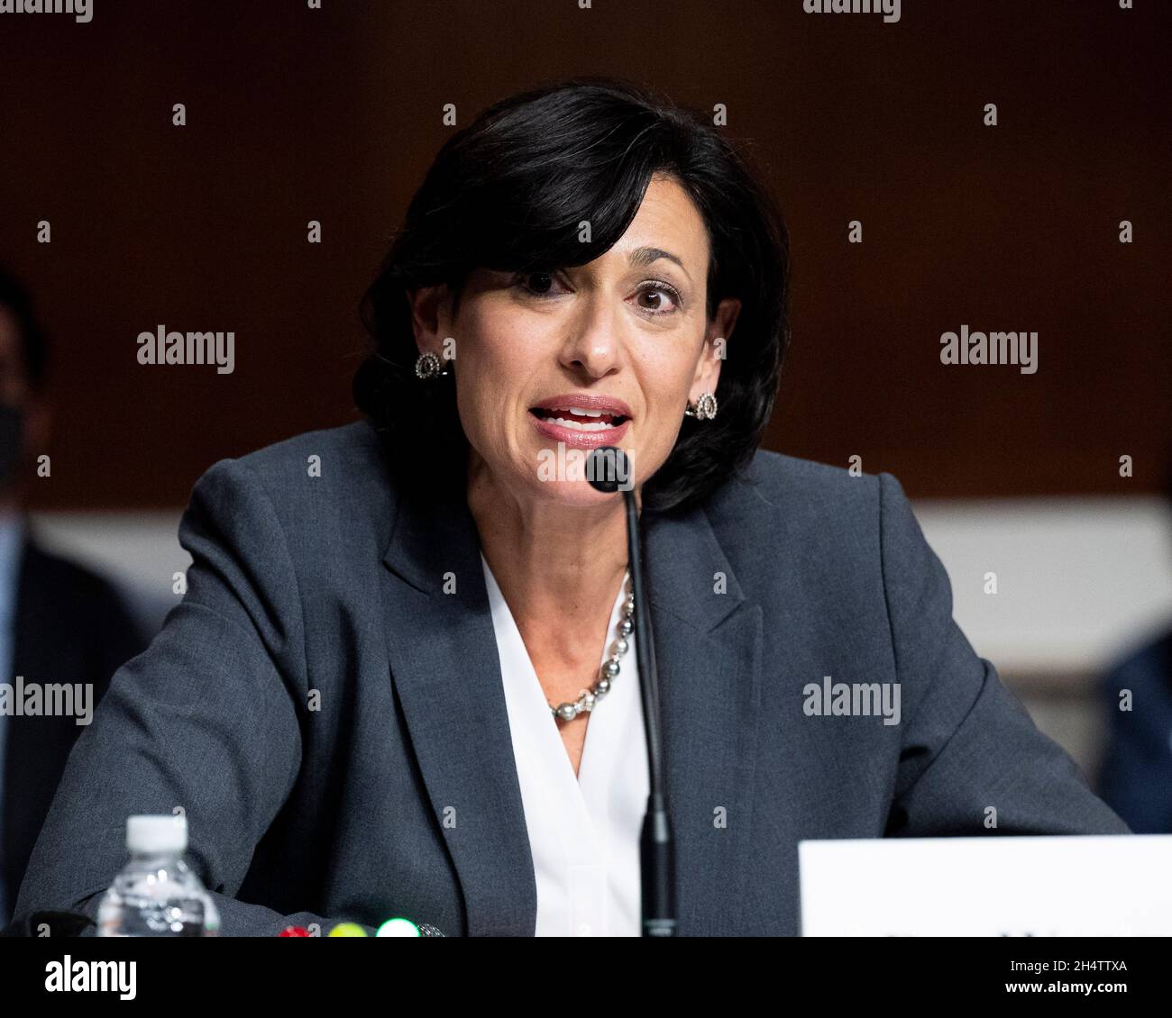 Washington, DC, USA. 4th Nov, 2021. November 4, 2021 - Washington, DC, United States: Dr. ROCHELLE WALENSKY, Director of the Centers for Disease Control and Prevention, speaking at a hearing of the Senate Health, Education, Labor, and Pensions Committee. (Credit Image: © Michael Brochstein/ZUMA Press Wire) Stock Photo