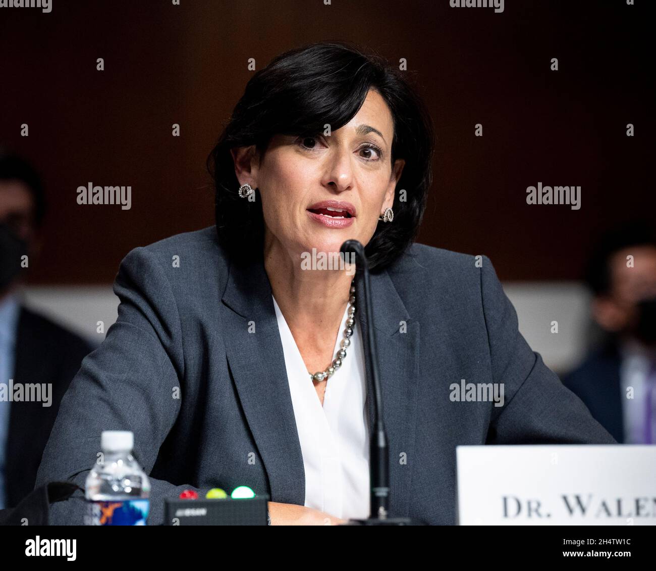 Washington, DC, USA. 4th Nov, 2021. November 4, 2021 - Washington, DC, United States: Dr. ROCHELLE WALENSKY, Director of the Centers for Disease Control and Prevention, speaking at a hearing of the Senate Health, Education, Labor, and Pensions Committee. (Credit Image: © Michael Brochstein/ZUMA Press Wire) Stock Photo