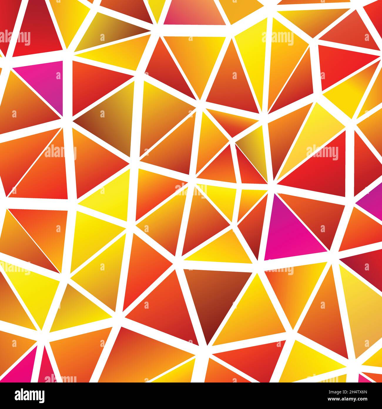 Polygonal rainbow mosaic background. Abstract low poly vector illustration. Triangular pattern in halftone style. Template geometric business design Stock Vector