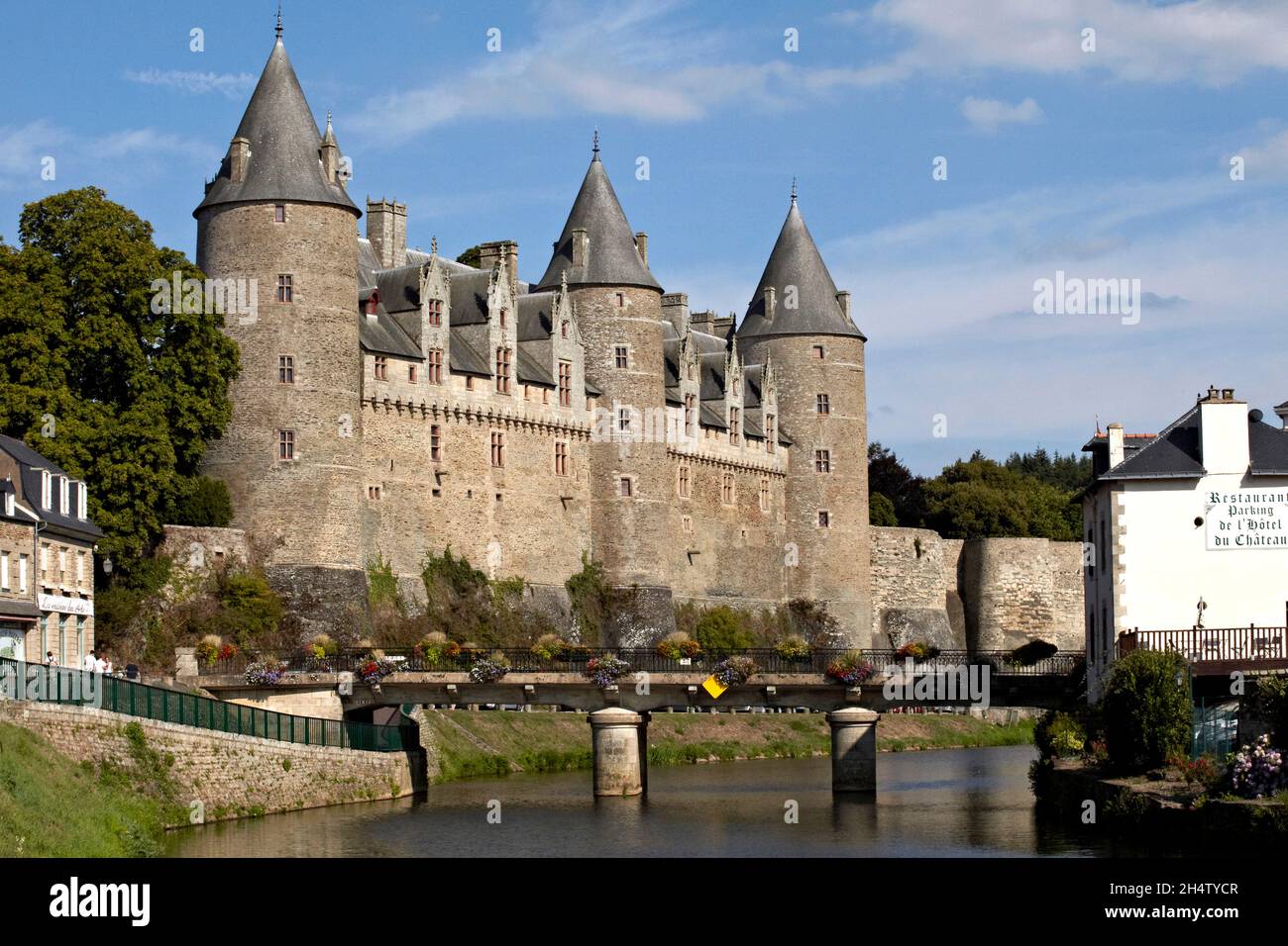 Castle of Josselin. Josselin. Bretagne. France. Stock Photo