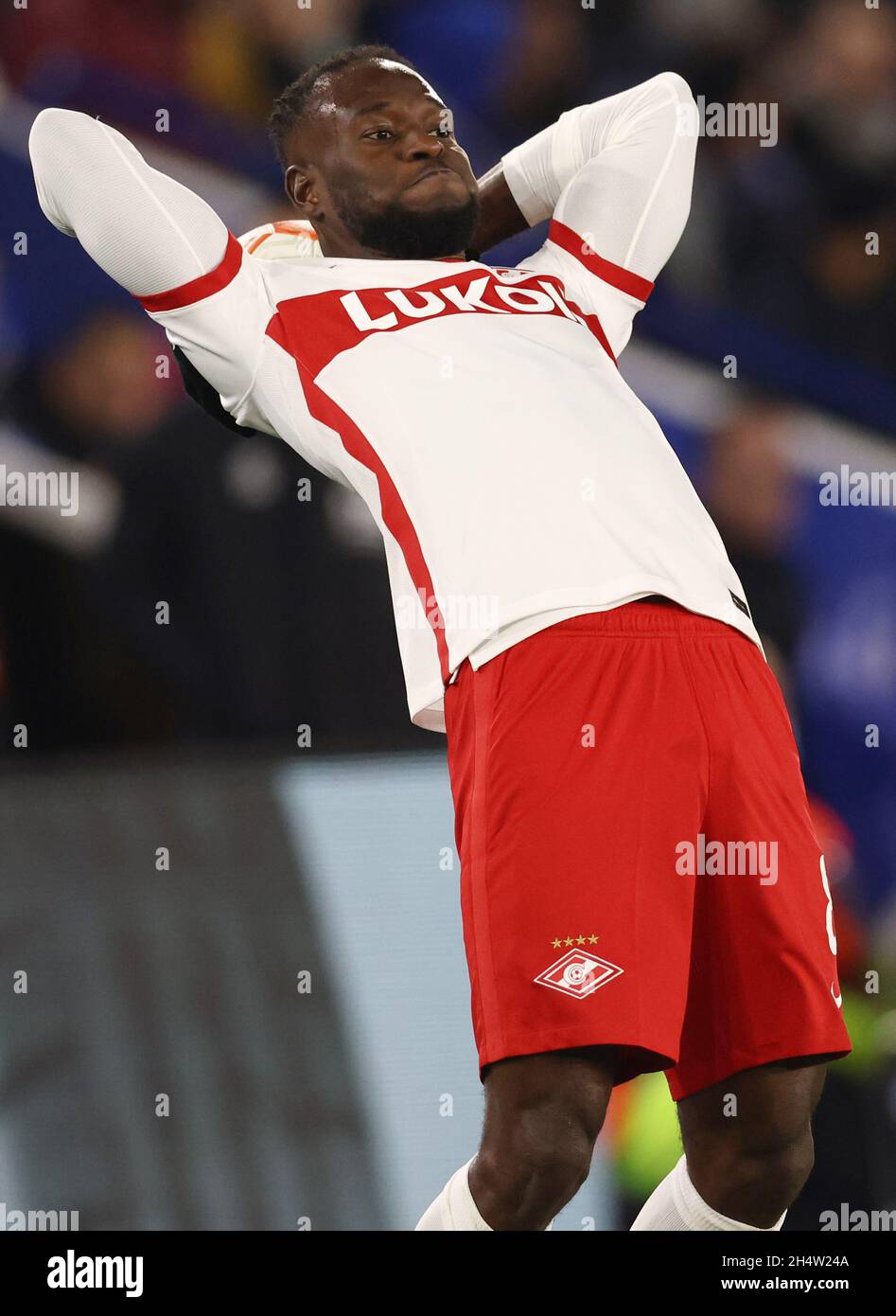 Maximiliano Caufriez of Spartak Moscow in action during the UEFA