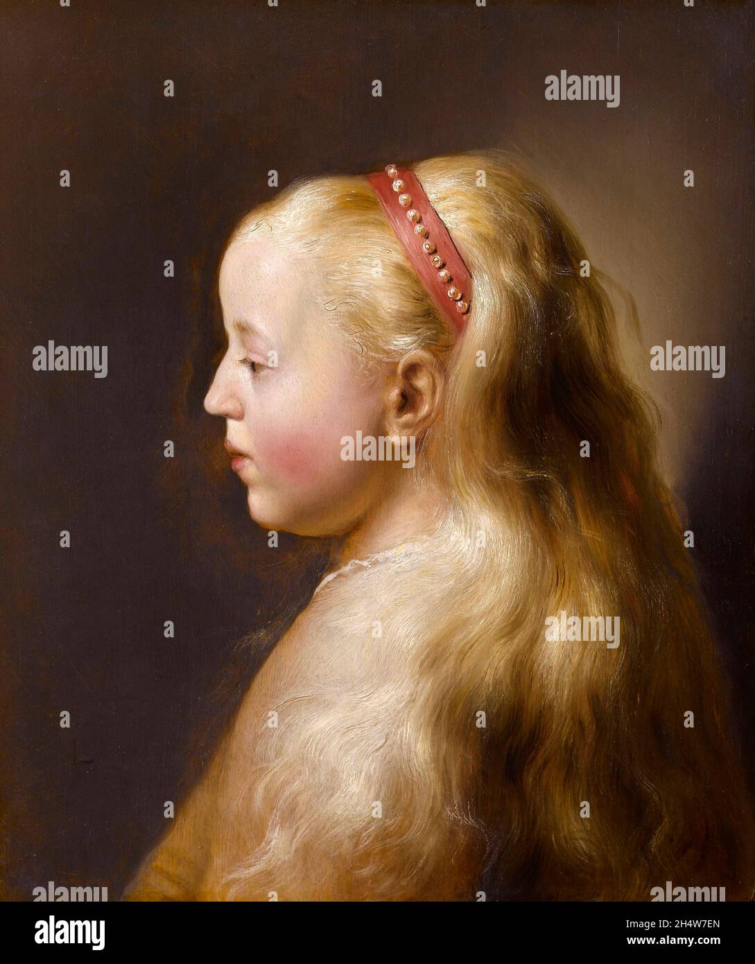 A young girl - Jan Lievens Stock Photo