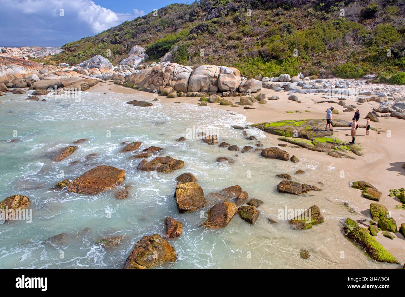 Beerbarrel Beach, St Helens Point Stock Photo Alamy