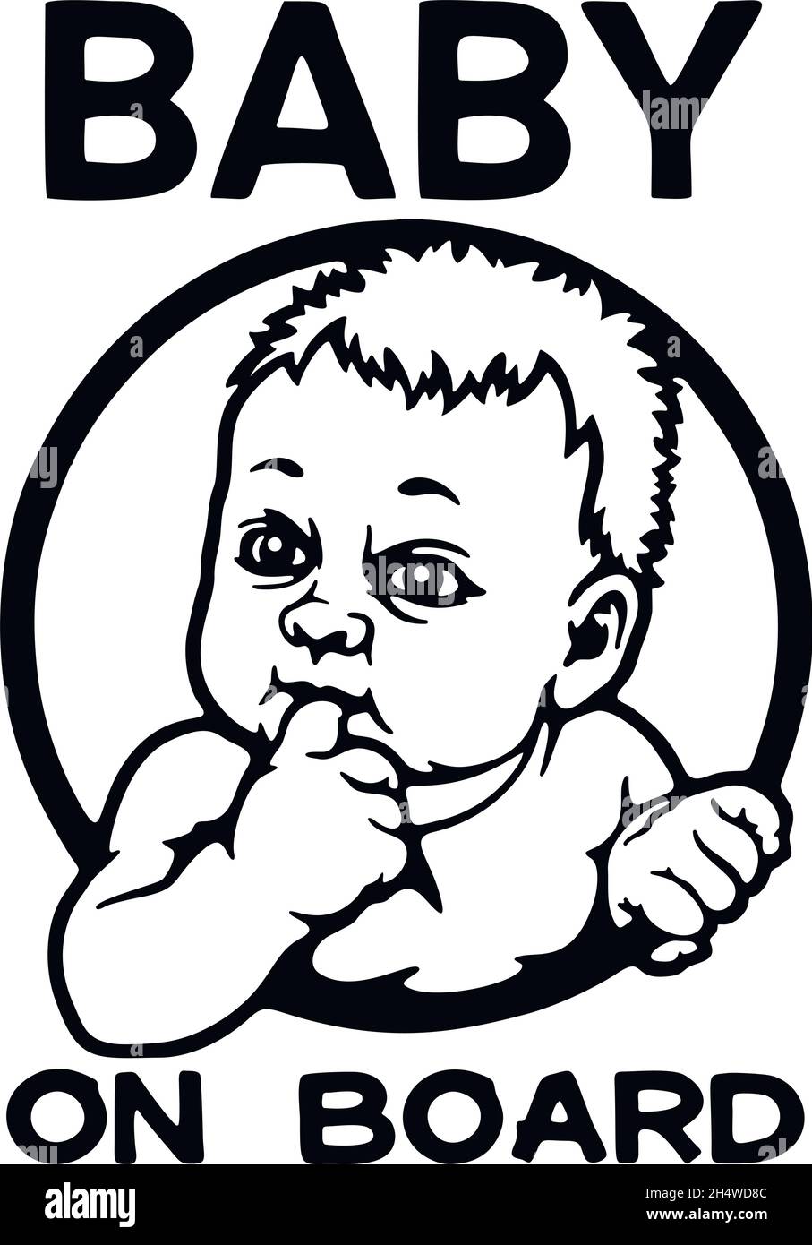 Baby on board sign icon. Child safety sticker warning emblem. Baby safety  design illustration Stock Vector Image & Art - Alamy