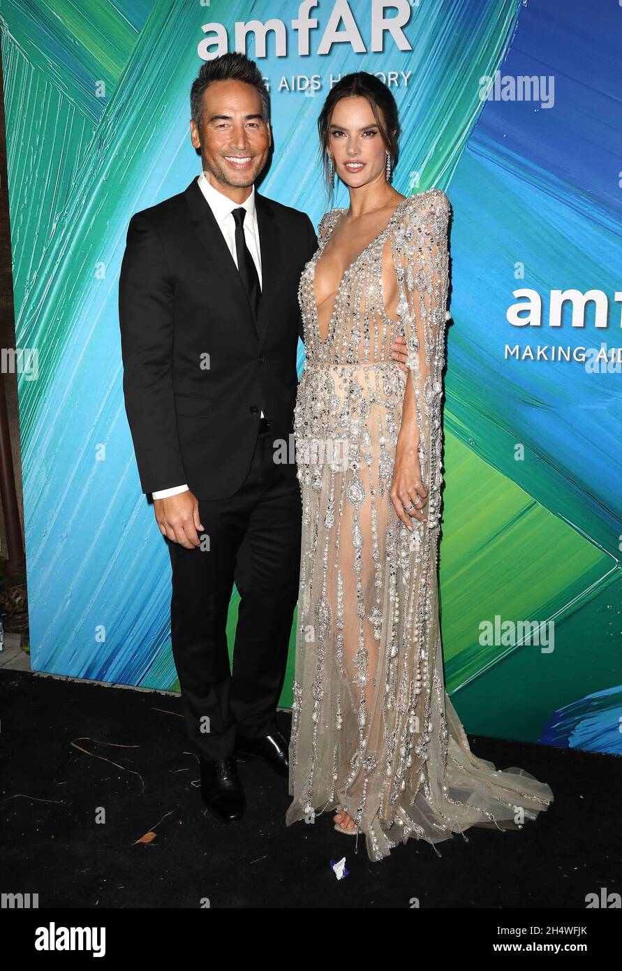 Alessandra Ambrosio and Richard Lee at the amfAR Gala Los Angeles 2021 on  November 04, 2021 in West Hollywood, CA, USA (Photo by JC Olivera/Sipa USA  Stock Photo - Alamy