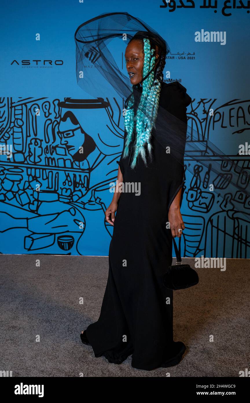 Doha, Qatar. 04th Nov, 2021. Michelle Elie arrives to Virgil Ablohâ s