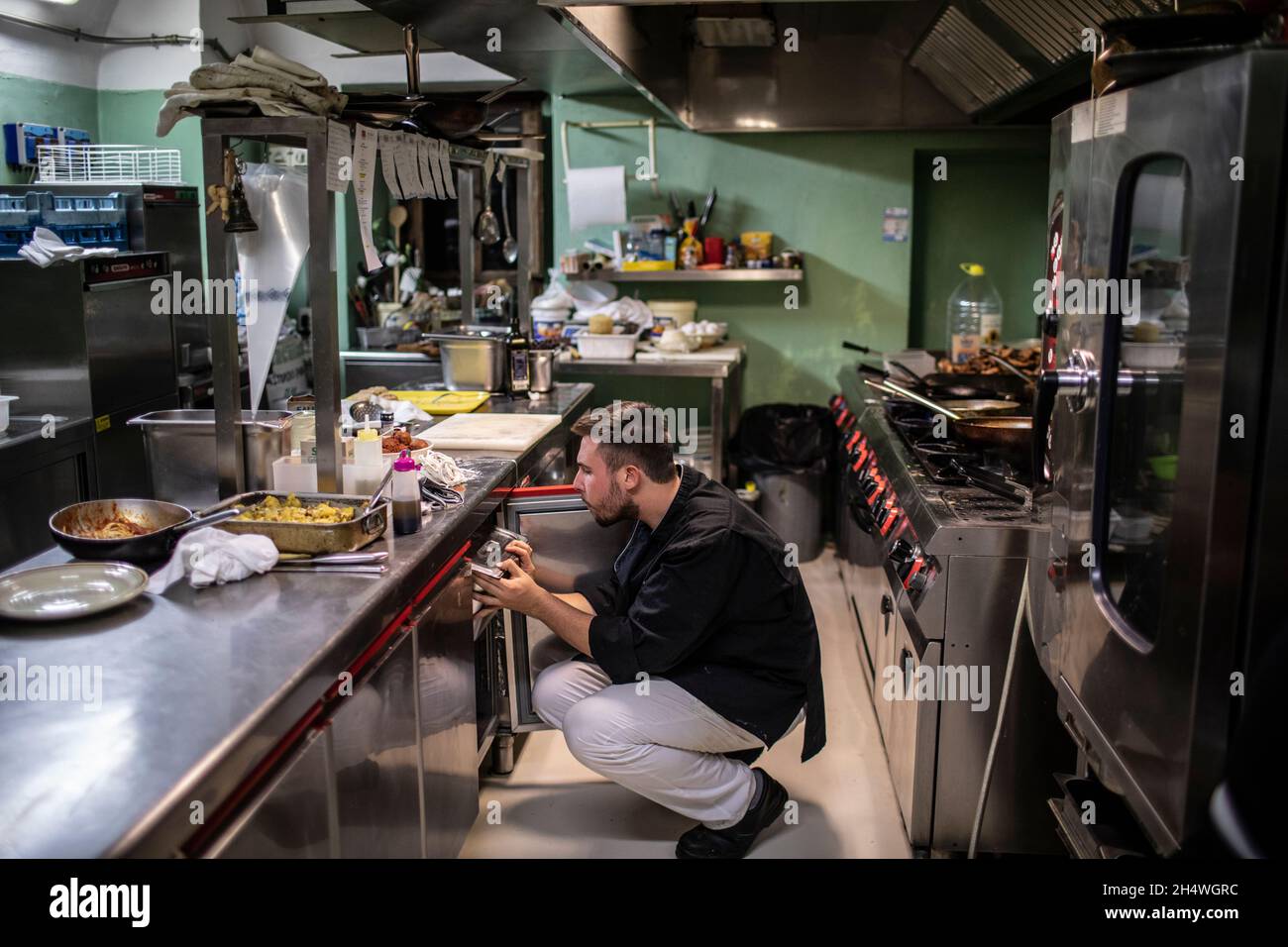 Chef in Abruzzo, Italy Stock Photo