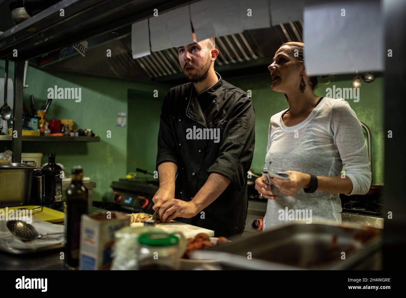 Chef in Abruzzo, Italy Stock Photo