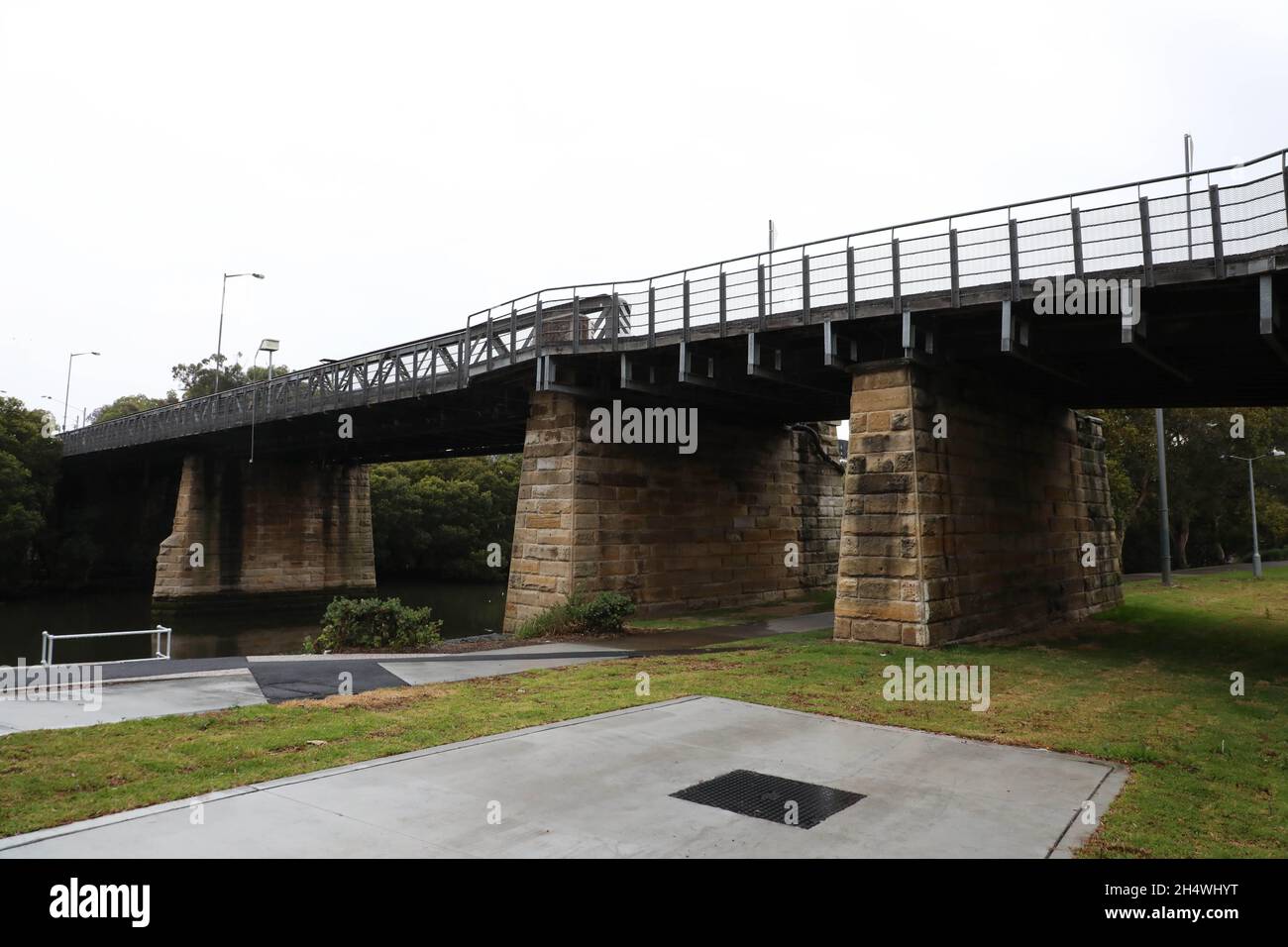 Gasworks Bridge, MacArthur Street over the Parramatta River, Parramatta