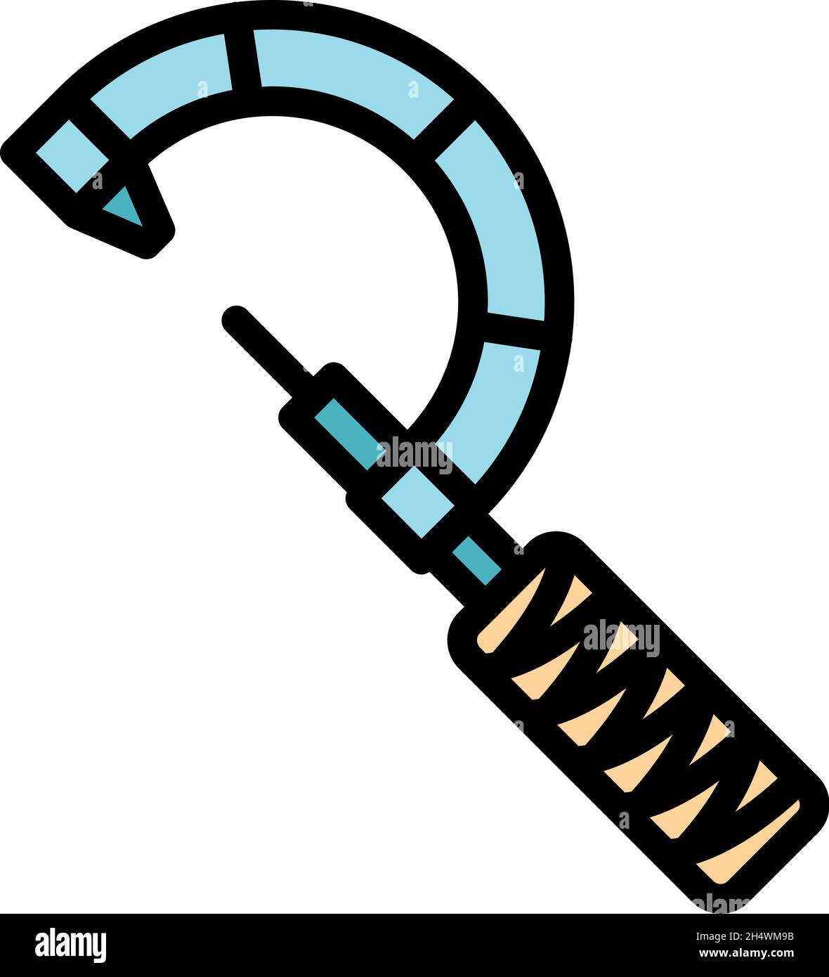 Equipment micrometer icon. Outline equipment micrometer vector icon