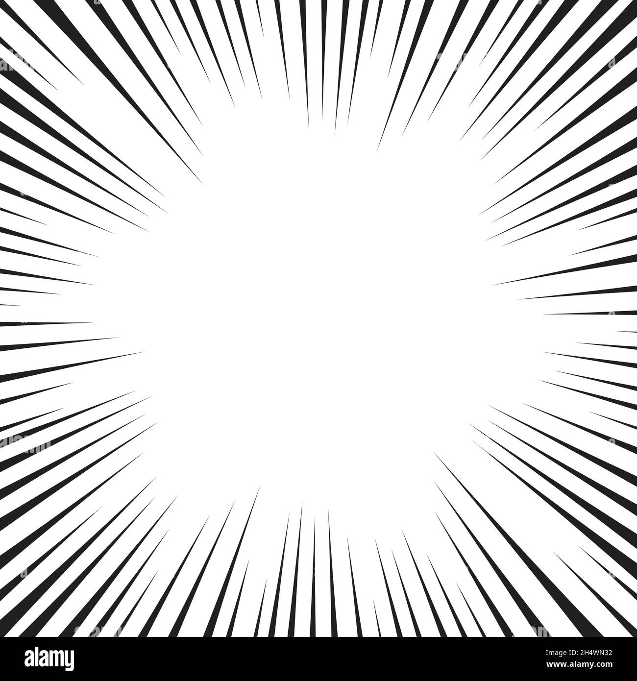 Comic book white and black radial lines background. Superhero action,  explosion background, manga speed frame, vector illustration Stock Vector  Image & Art - Alamy