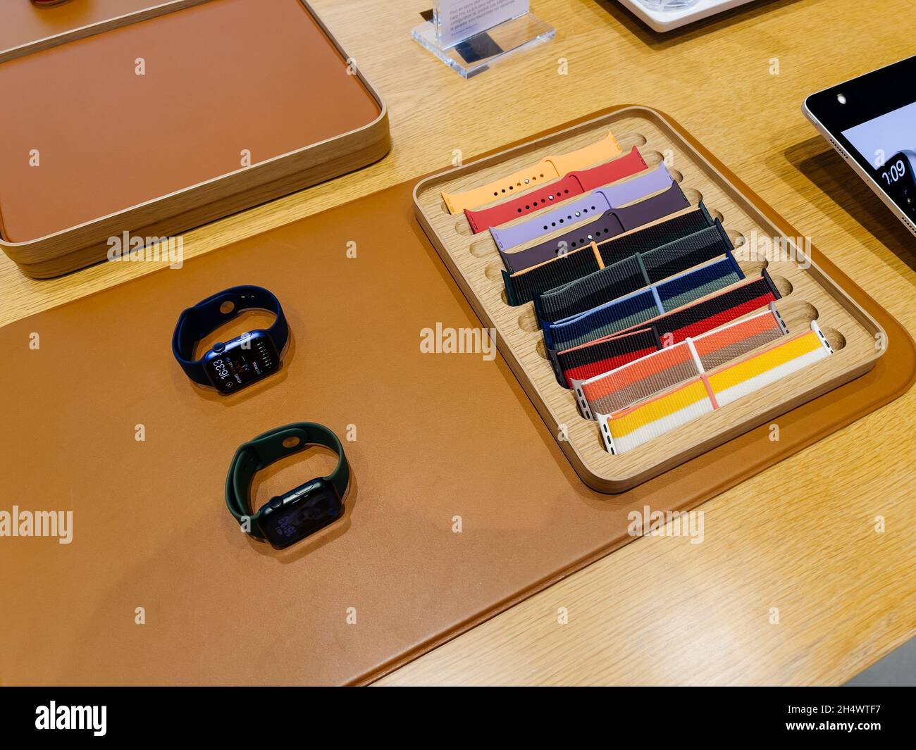 New wearable computer Apple Watch Series 7 smartwatch and multiple