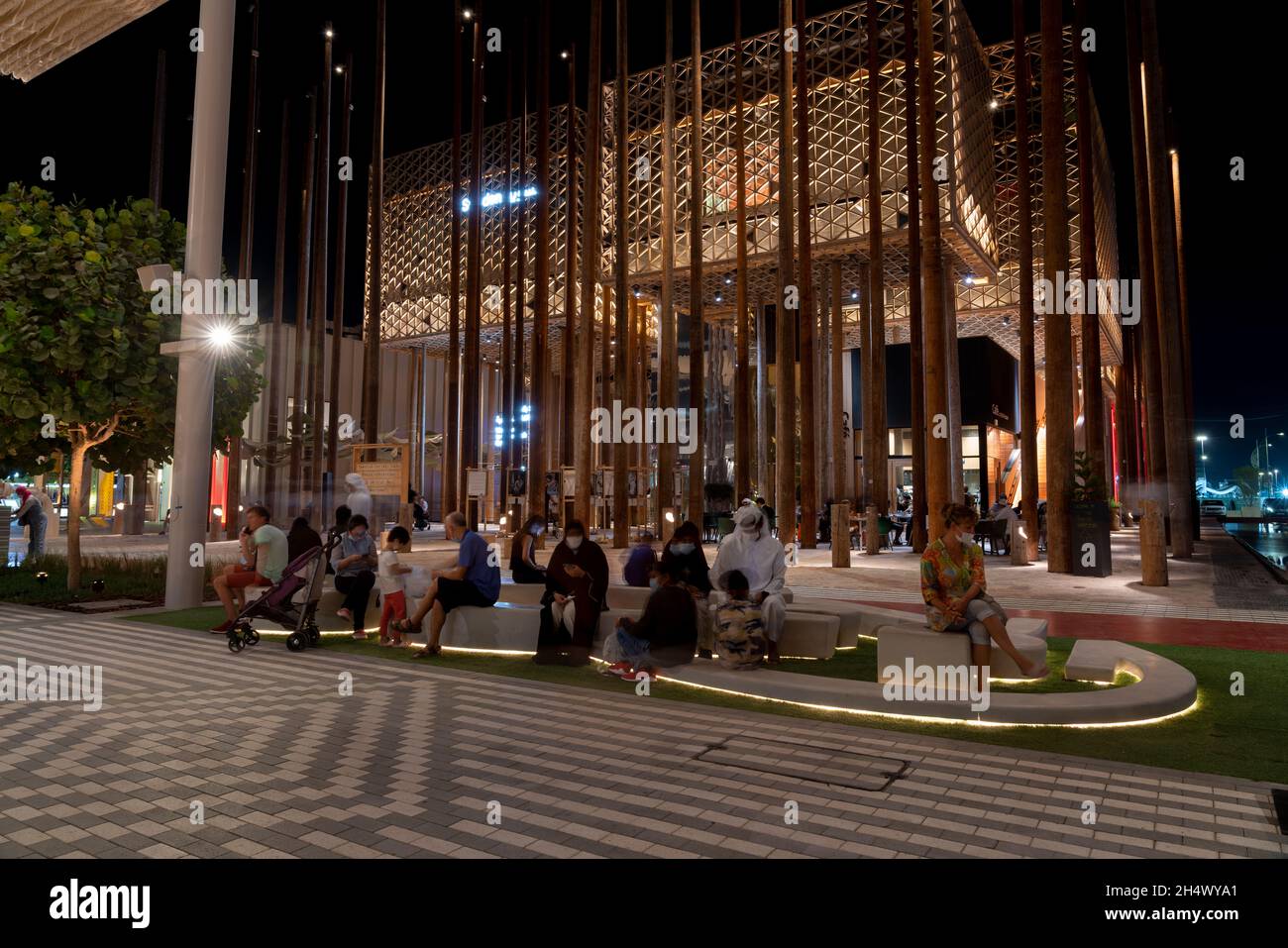 Sweden pavilion at expo 2020 in night light in Dubai, United Arab Emirates  (UAE), October 28, 2021. (CTK Photo/Ondrej Zaruba Stock Photo - Alamy