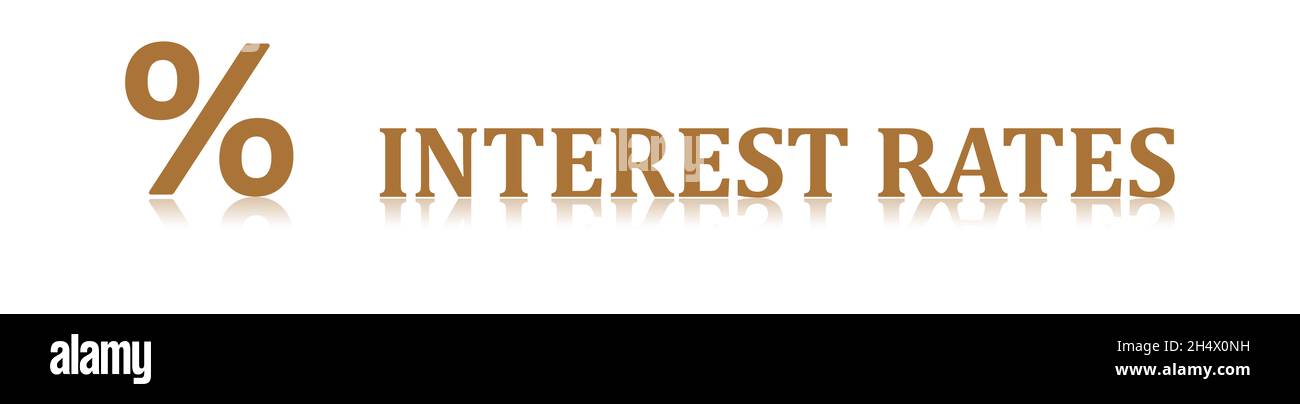 Illustration of an interest rates concept Stock Photo - Alamy