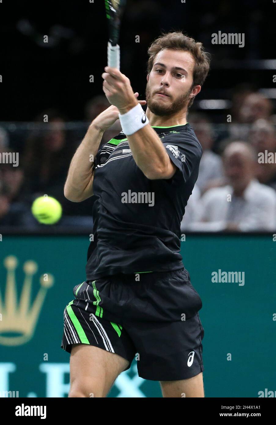 Hugo Gaston of France during the Rolex Paris Masters 2021, ATP Masters 1000  tennis tournament on November 4, 2021 at Accor Arena in Paris, France -  Photo Jean Catuffe / DPPI Stock Photo - Alamy