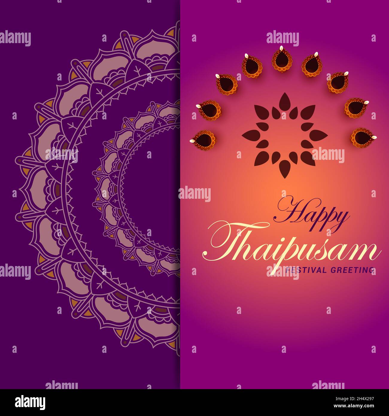 Thaipusam Card New Design 2022 Stock Photo