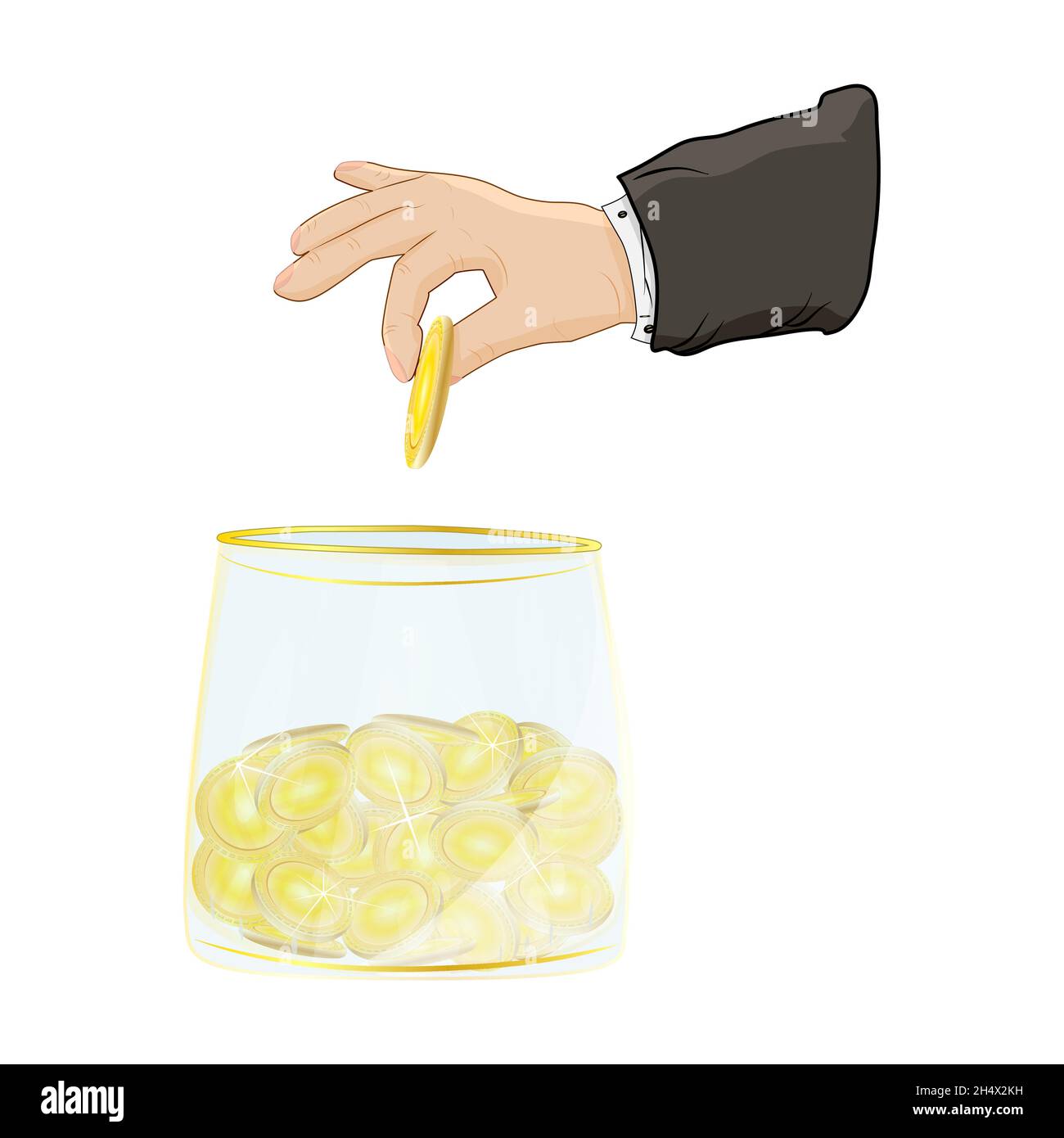 Euros and british coins Stock Vector Images Alamy