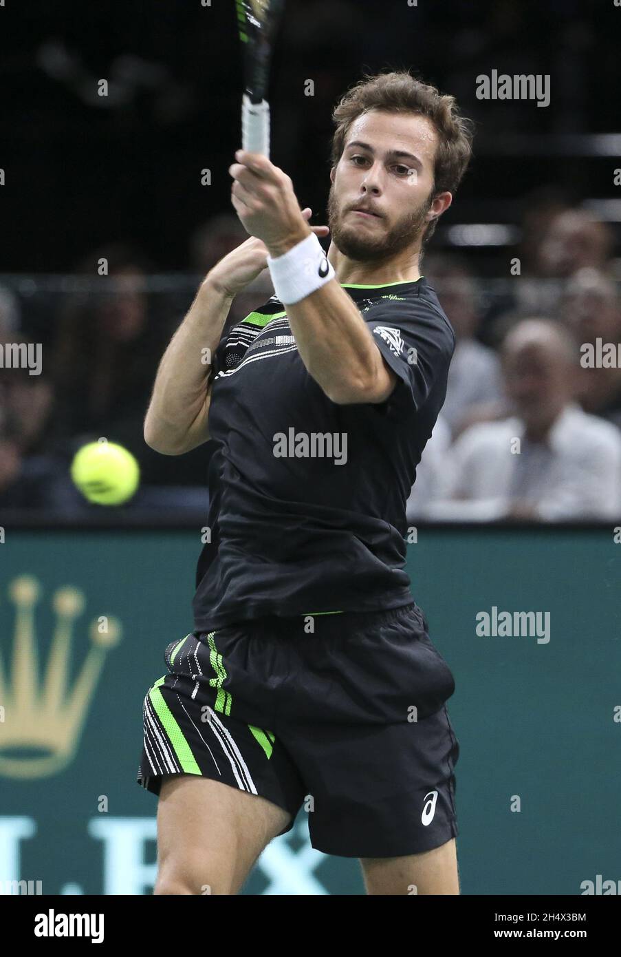 Hugo Gaston of France during the Rolex Paris Masters 2021, ATP Masters 1000  tennis tournament on November 4, 2021 at Accor Arena in Paris, France -  Photo: Jean Catuffe/DPPI/LiveMedia Stock Photo - Alamy