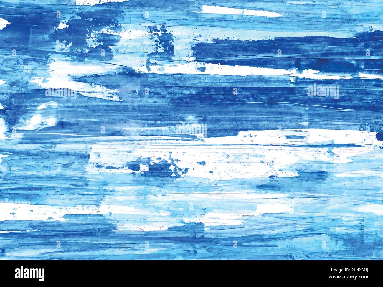 Abstract blue soft watercolor texture background Stock Vector