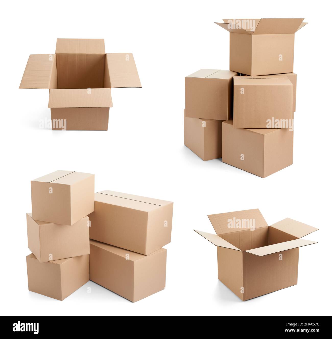 box package delivery cardboard carton Stock Photo