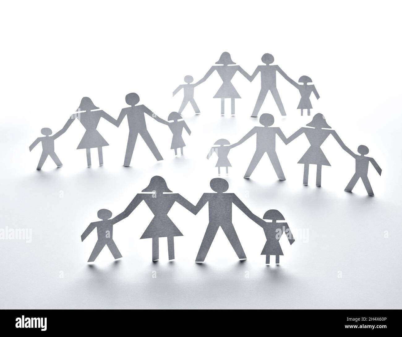 paper people community unity togetherness Stock Photo
