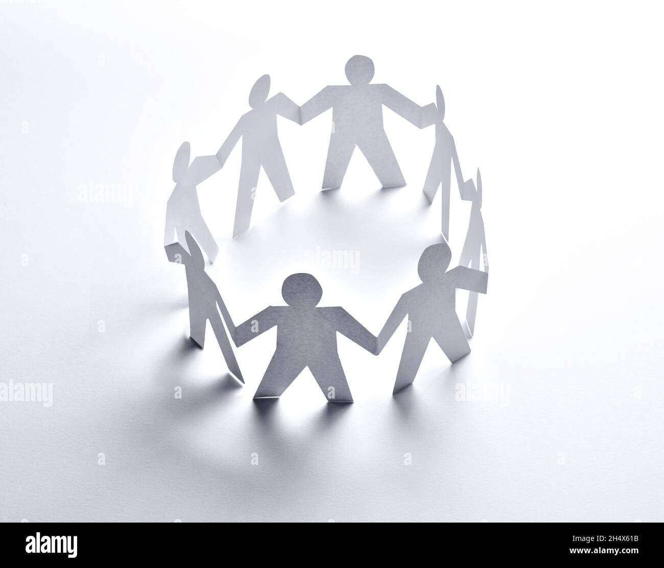 paper people community unity togetherness Stock Photo