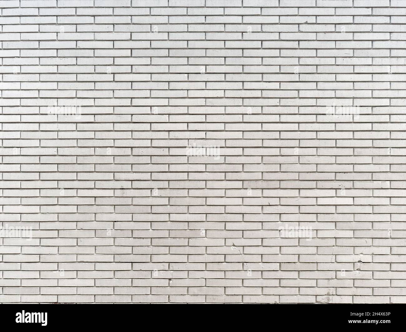 weathered textured white brick wall Stock Photo