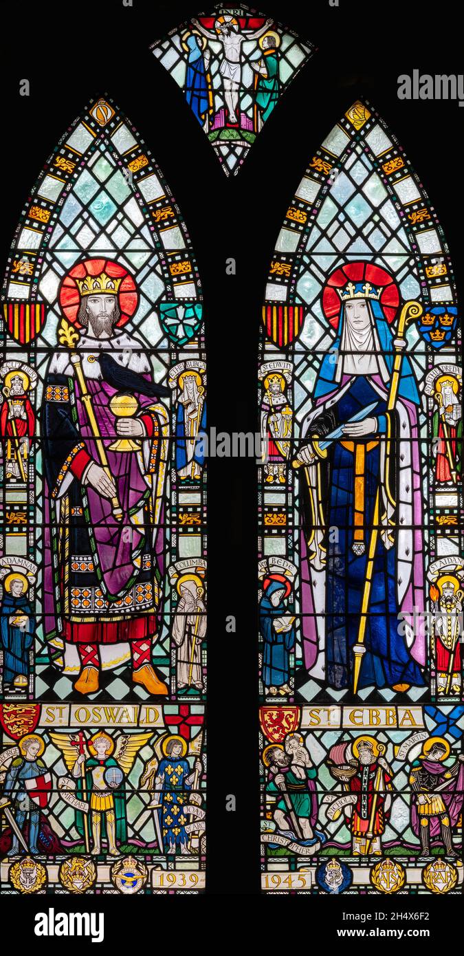 St cuthbert stained glass window hi-res stock photography and images ...