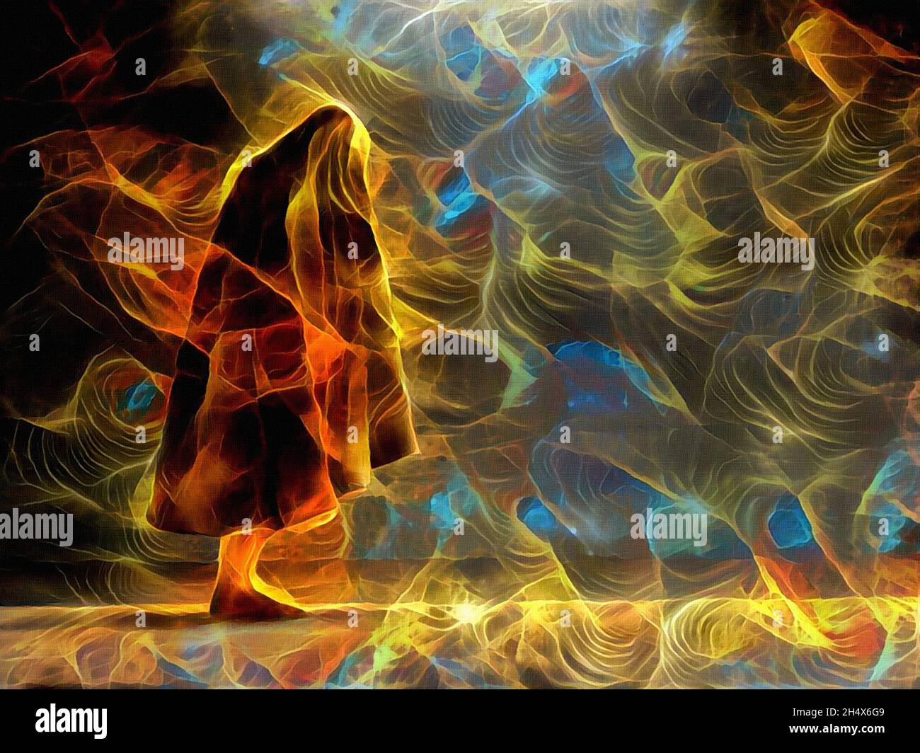 Abstract art. Digital painting. 3D rendering Stock Photo - Alamy