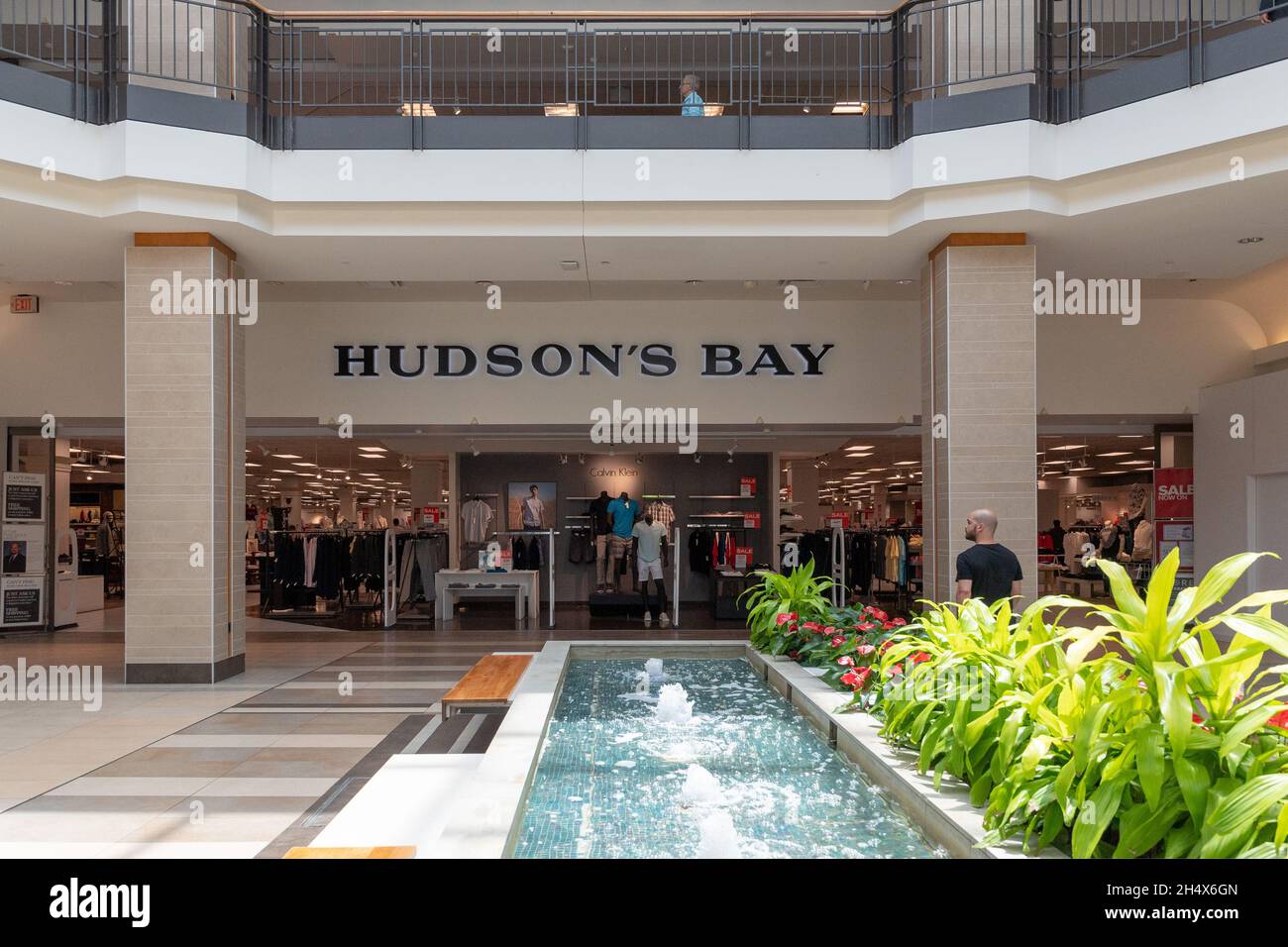 Hudson Bay Store in a shopping mall in Toronto Canada Stock Photo