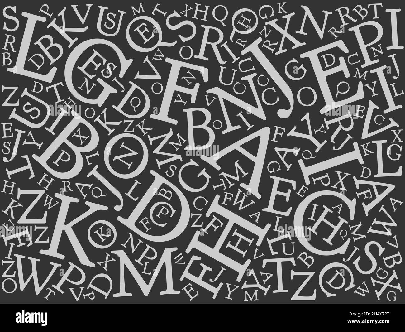 Background mosaic of letters Stock Vector