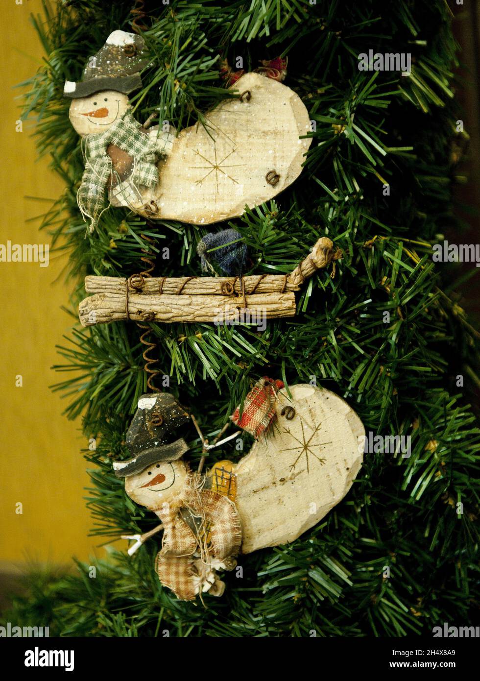 General view of christmas decorations on display, Birmingham Stock Photo