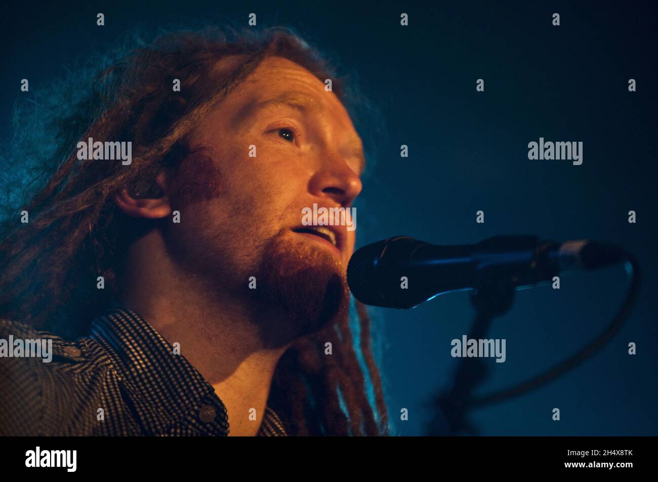Newton Faulkner live in concert at the 02 Academy in Birmingham. Stock Photo